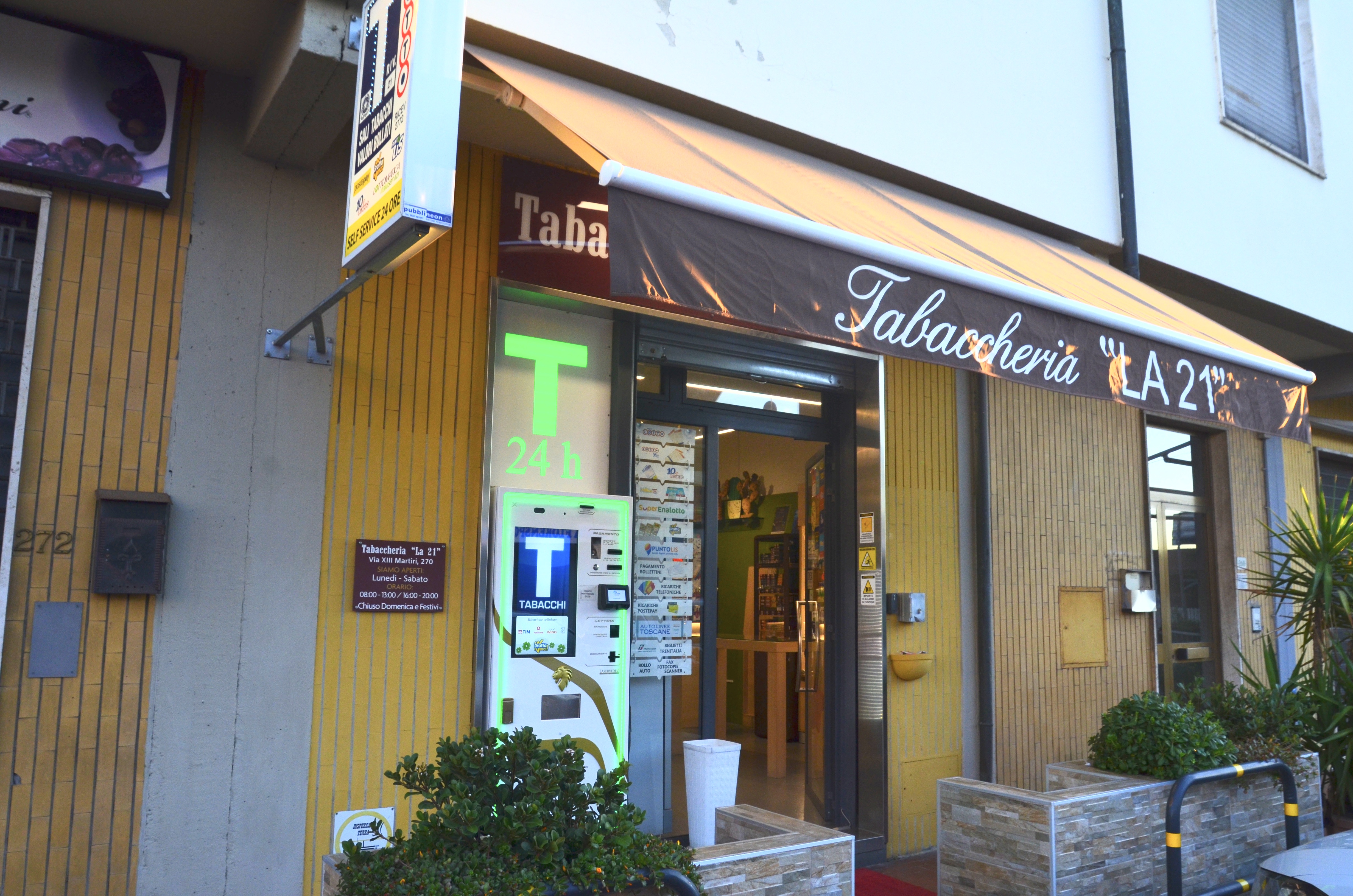 Tabaccheria esterna